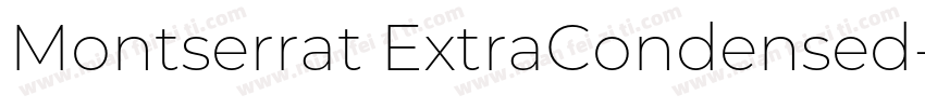 Montserrat ExtraCondensed字体转换